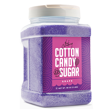 Large (3 lb) Cotton Candy Floss Sugar, Grape