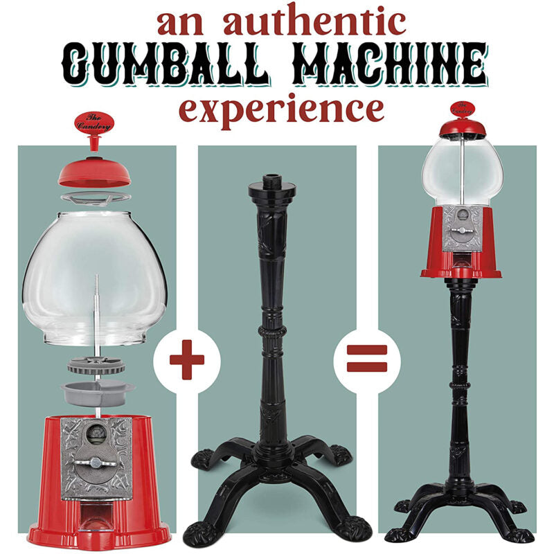 Deluxe Gumball Machine With Stand