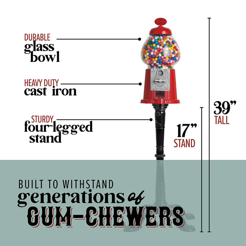 Deluxe Gumball Machine With Stand