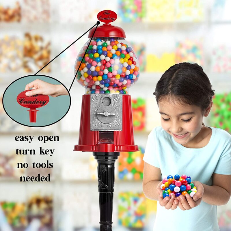 Deluxe Gumball Machine With Stand
