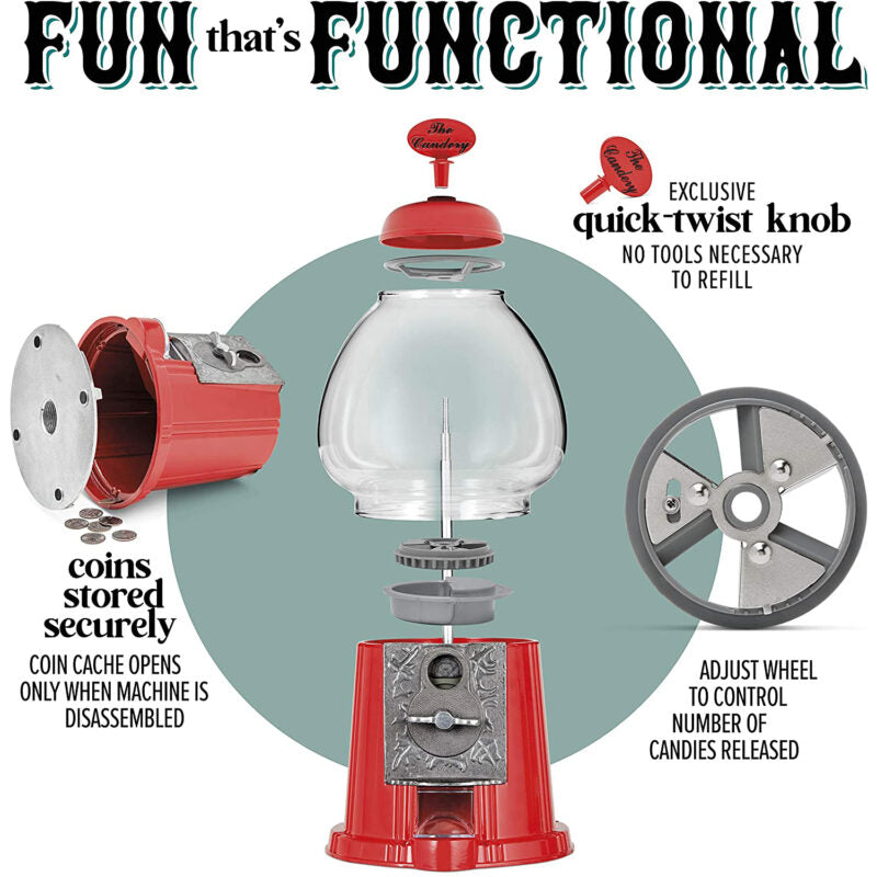 Deluxe Gumball Machine With Stand