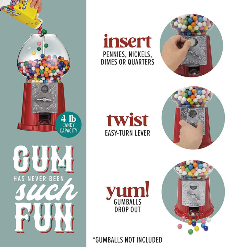 Deluxe Gumball Machine With Stand