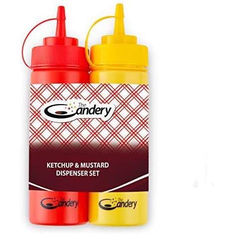 Ketchup and Mustard Squeeze Bottles Set